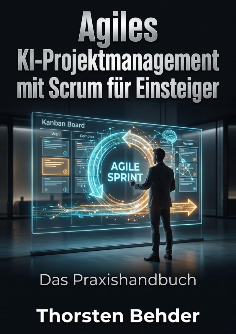 Buchcover: Agiles KI-Projektmanagement mit Scrum