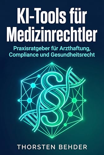 Buchcover: KI-Tools für Medizinrechtler